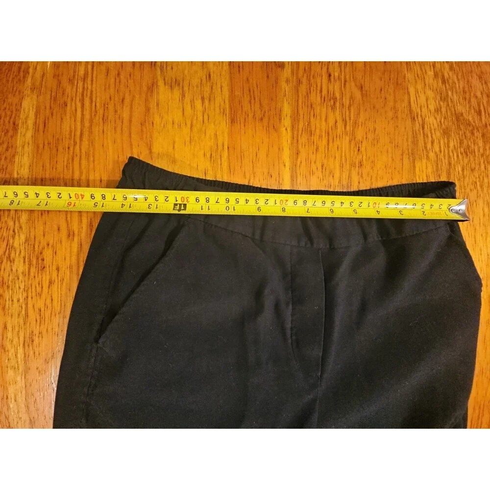 White House Black Market Elle Slim Ankle Pants Black Size 8 EUC Career Work